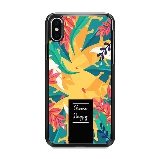 Tropical Colour Flower Shade iPhone X Case