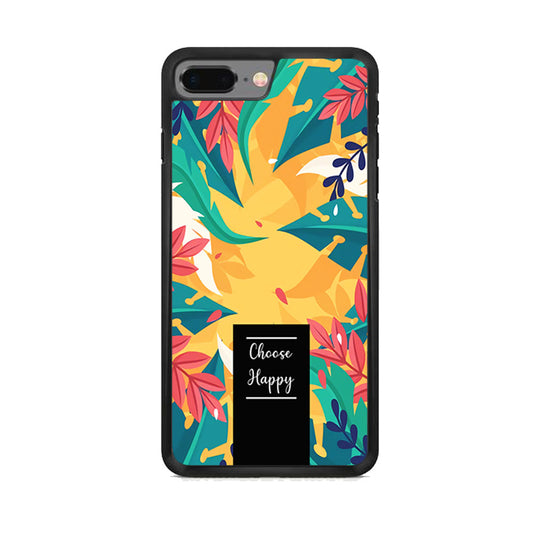 Tropical Colour Flower Shade iPhone 8 Plus Case