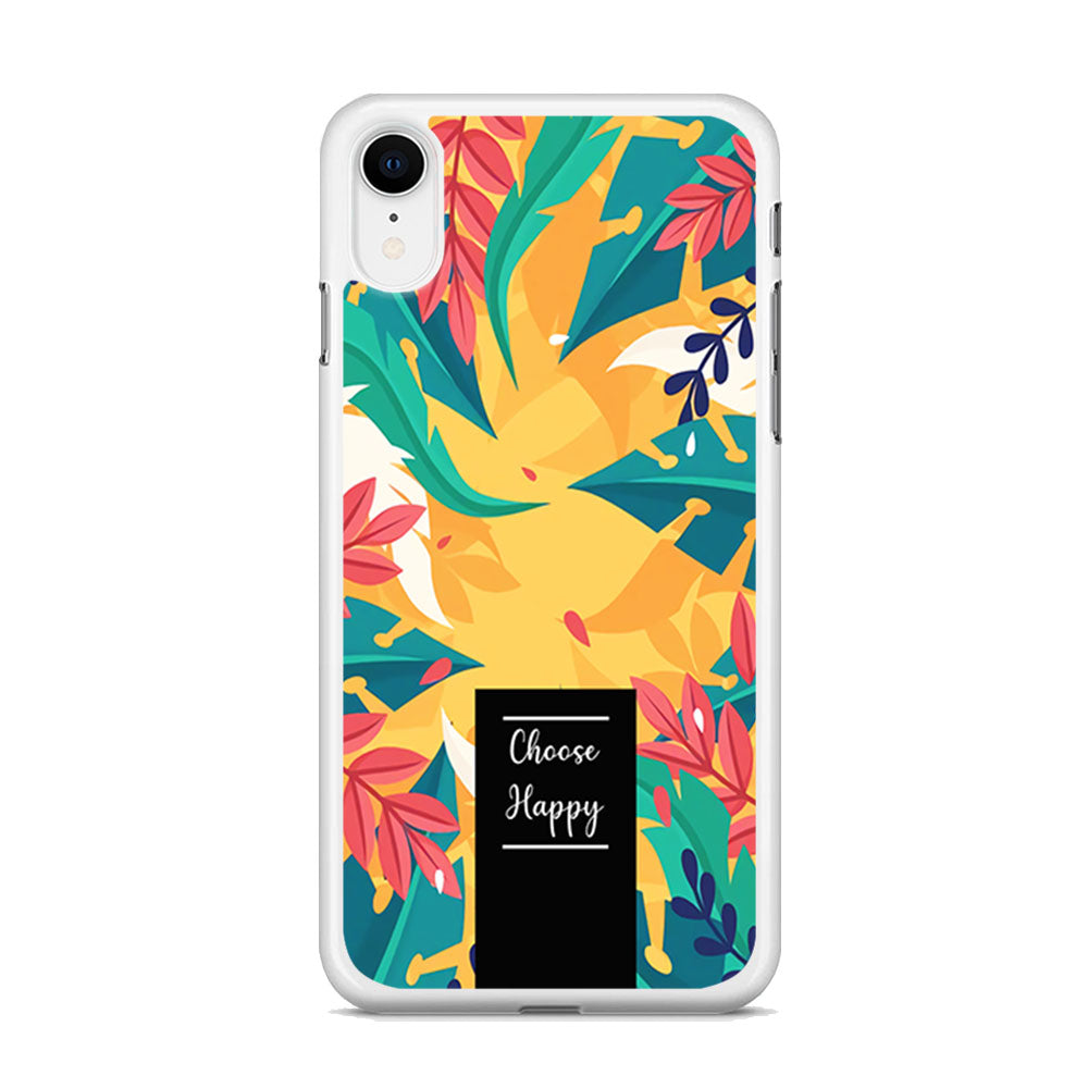 Tropical Colour Flower Shade iPhone XR Case