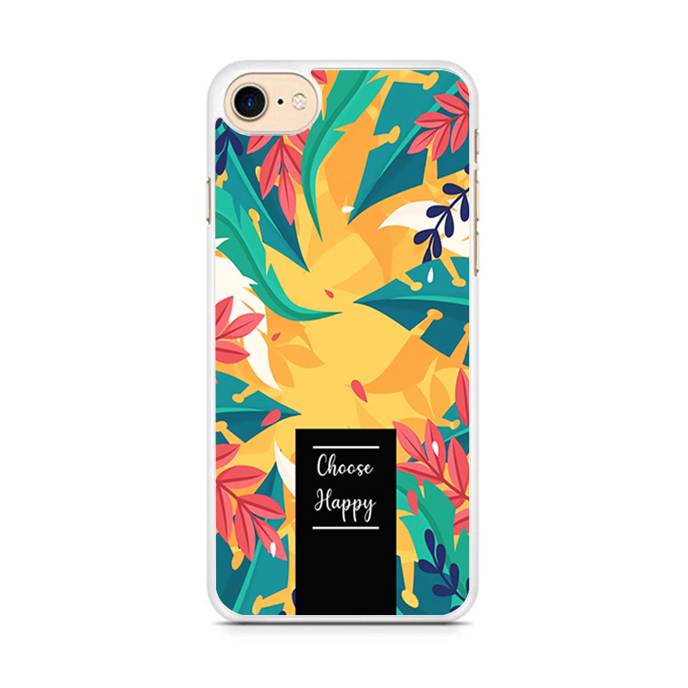 Tropical Colour Flower Shade iPhone 8 Case