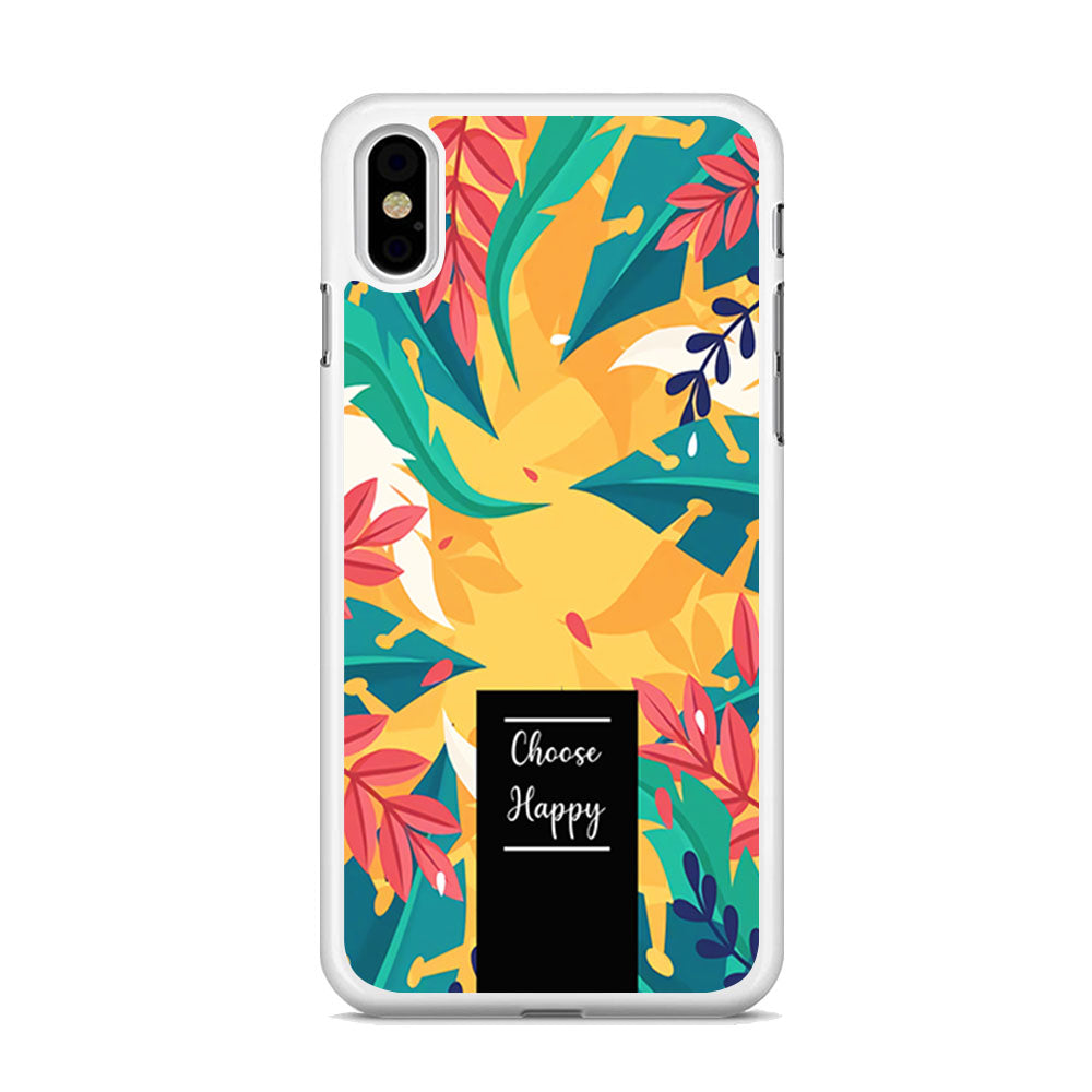 Tropical Colour Flower Shade iPhone X Case