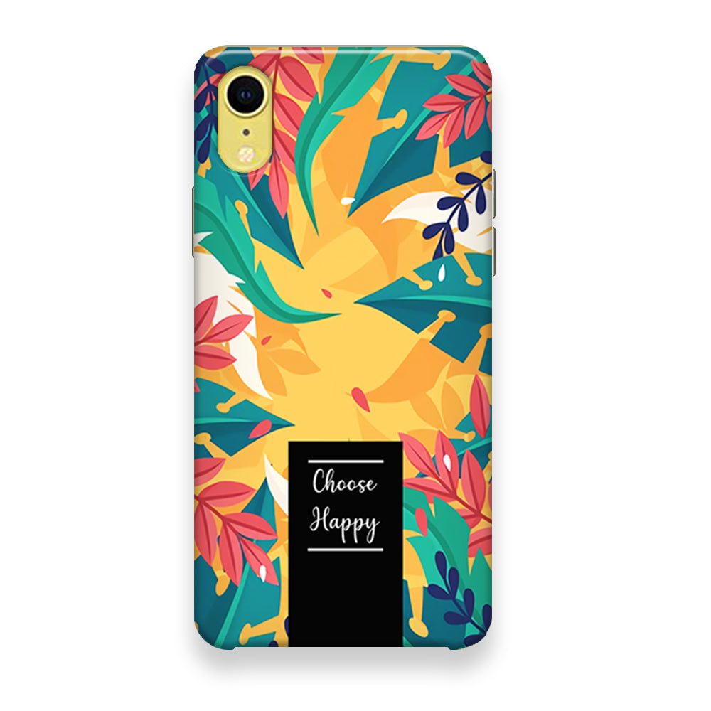 Tropical Colour Flower Shade iPhone XR Case