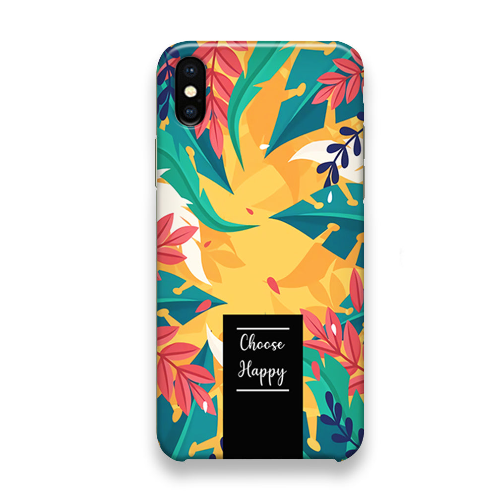 Tropical Colour Flower Shade iPhone X Case