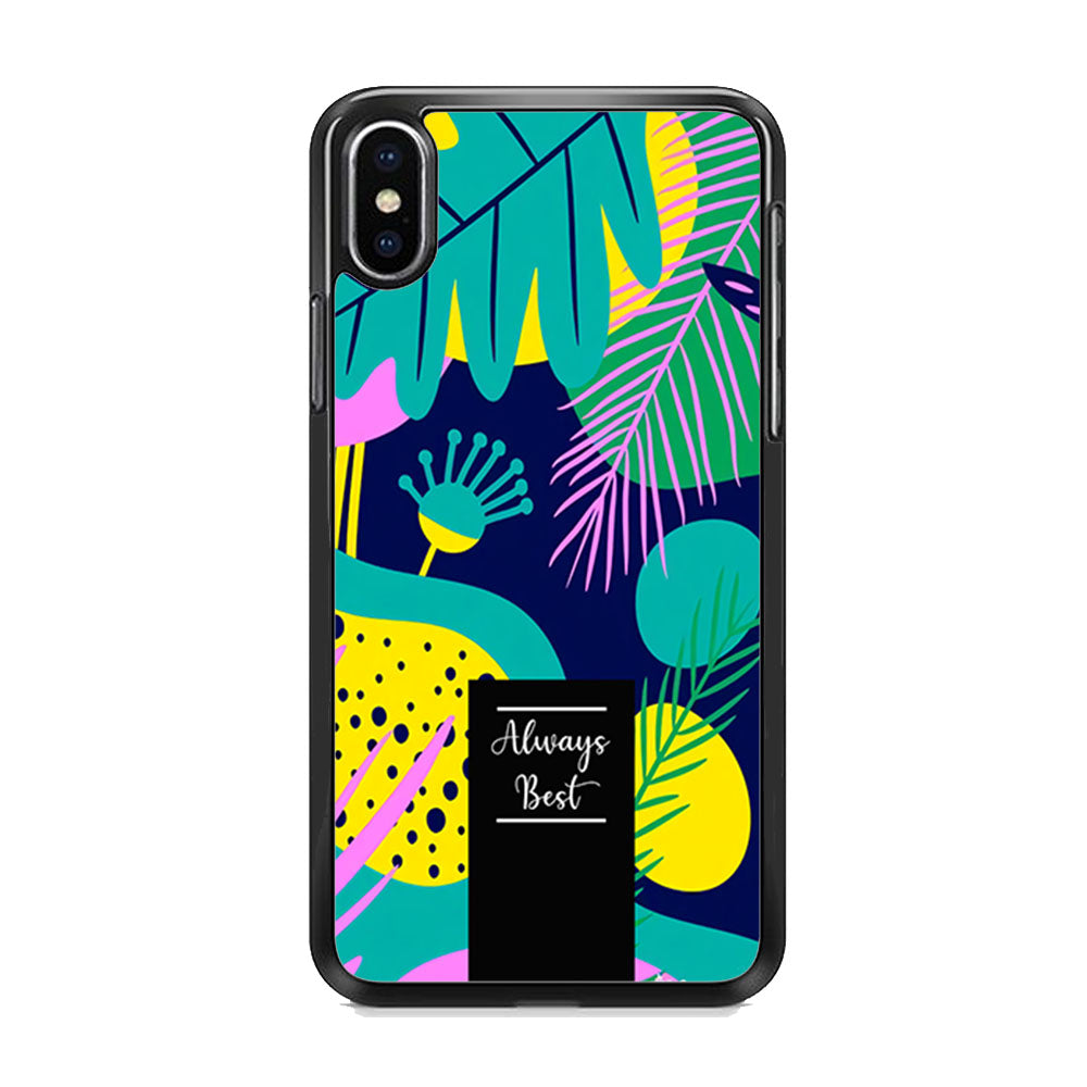 Tropical Colour The Blue World iPhone X Case