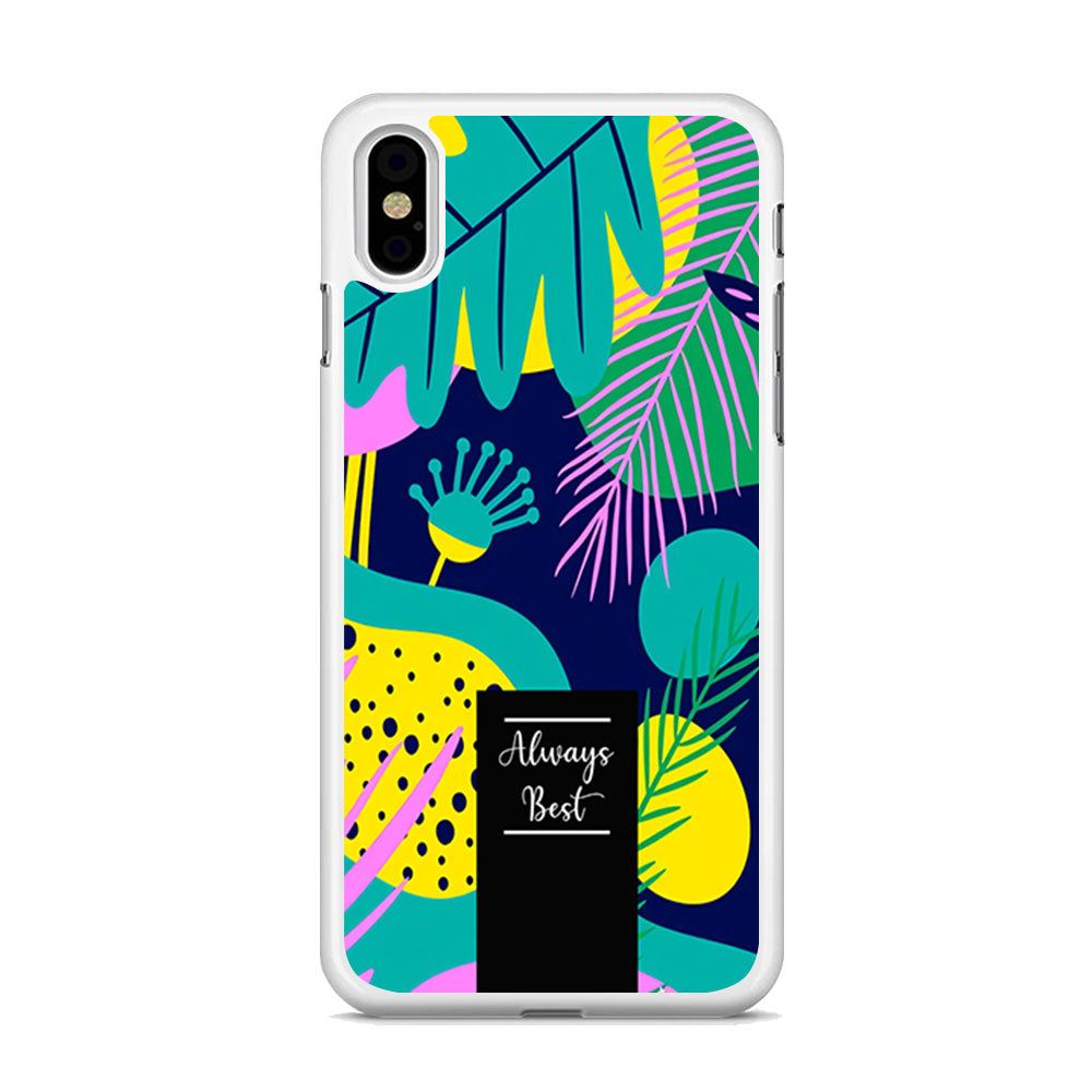 Tropical Colour The Blue World iPhone X Case