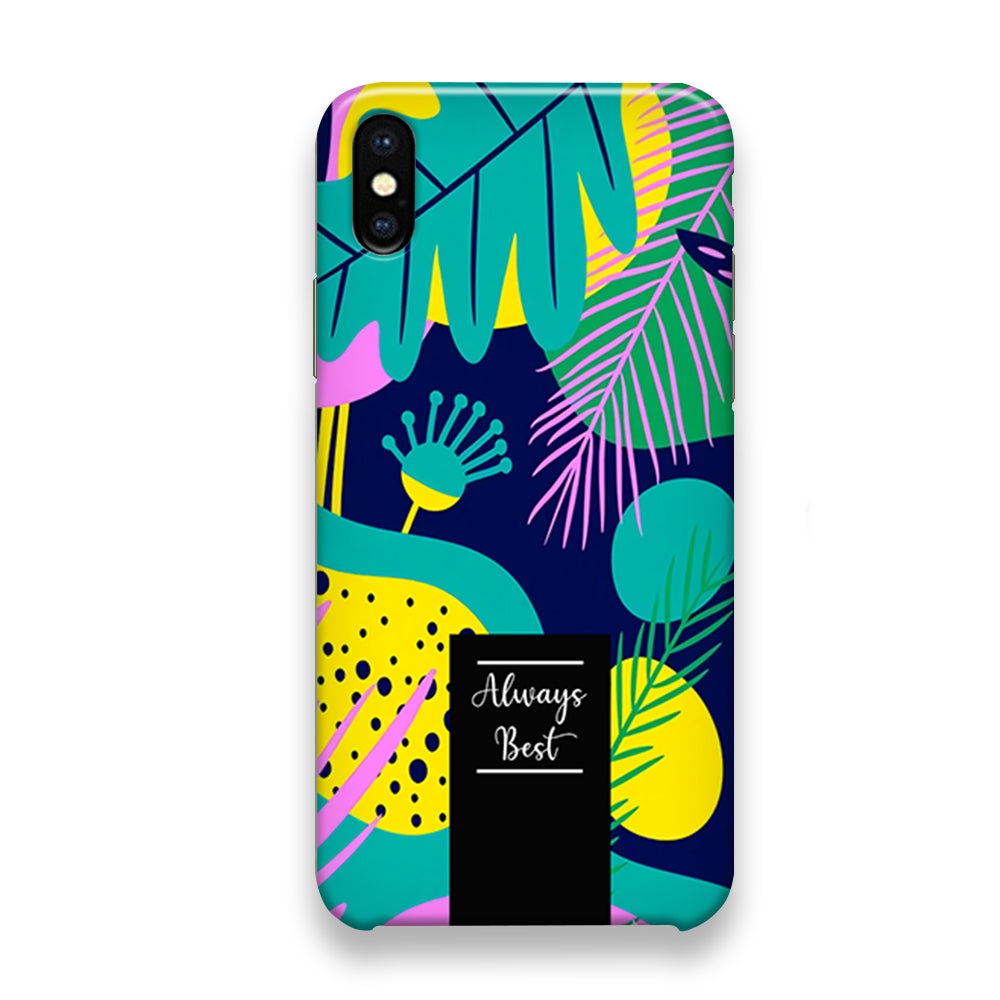 Tropical Colour The Blue World iPhone X Case