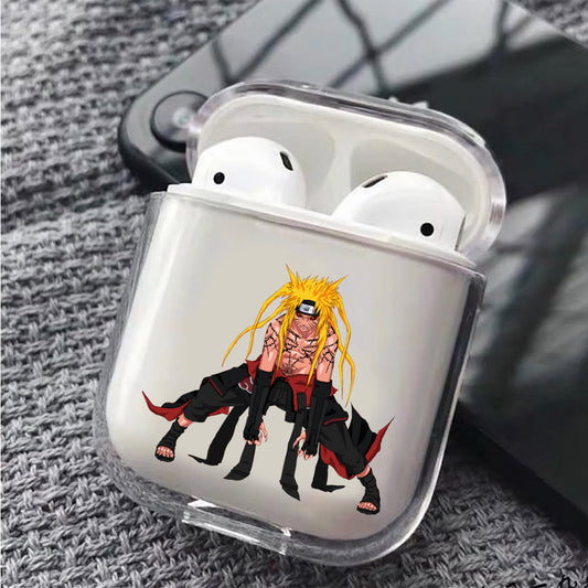 Uzumaki Naruto Kurama Mode  Hard Plastic Protective Clear Case Cover For Apple Airpods