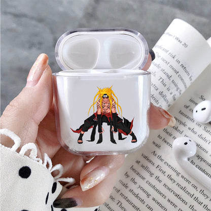 Uzumaki Naruto Kurama Mode  Hard Plastic Protective Clear Case Cover For Apple Airpods