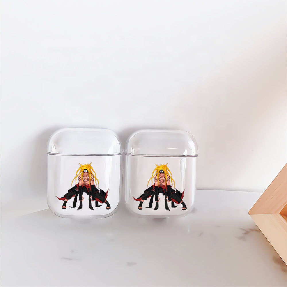 Uzumaki Naruto Kurama Mode  Hard Plastic Protective Clear Case Cover For Apple Airpods